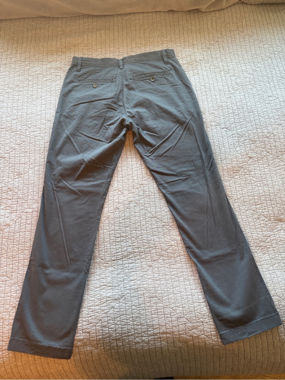 14th & Union Slim Fit Pants Gray Men’s 30x30 | Stretch Chino Dress Casual - Picture 4 of 6